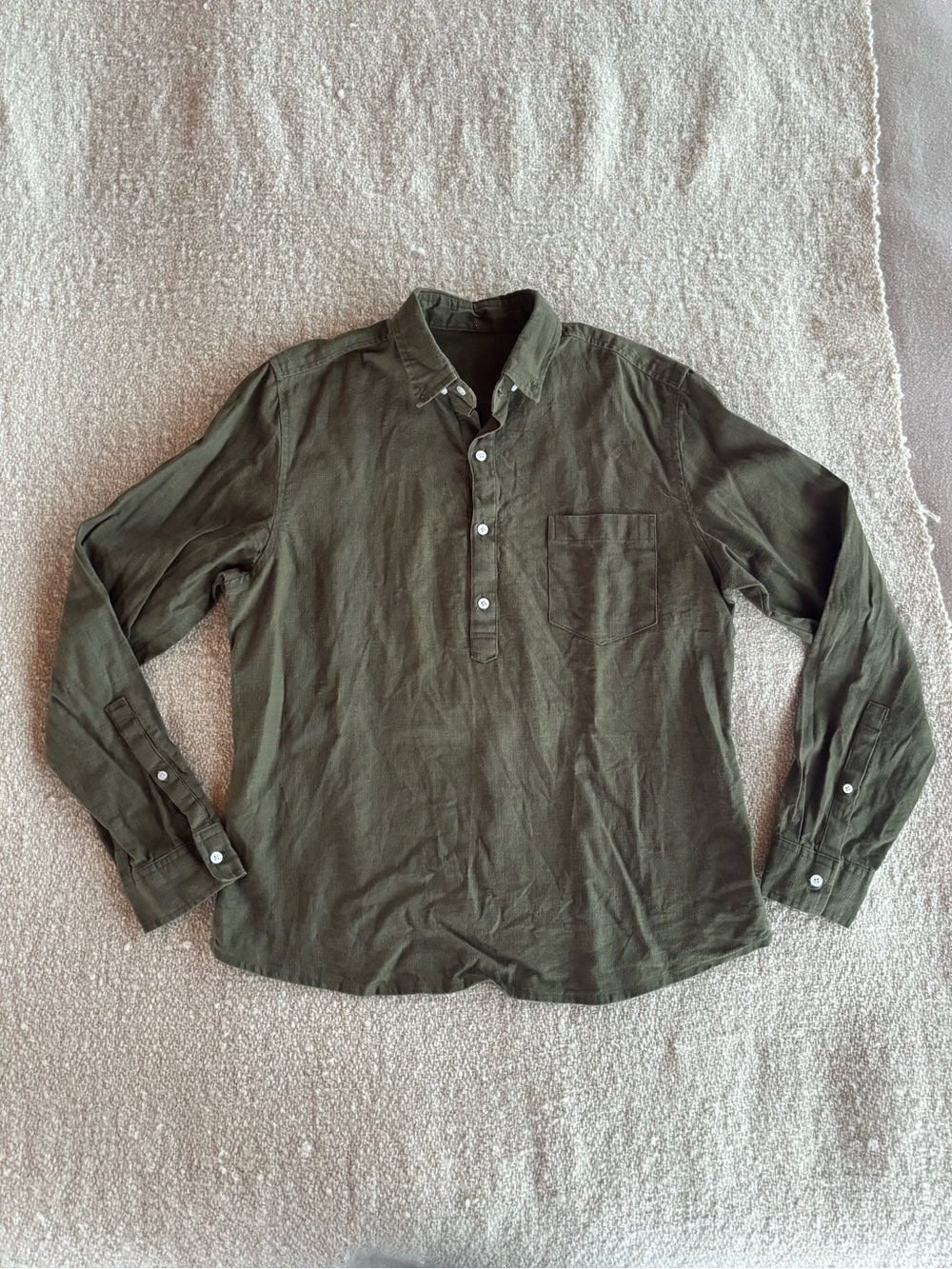 Heavyweight Linen Maternity Top